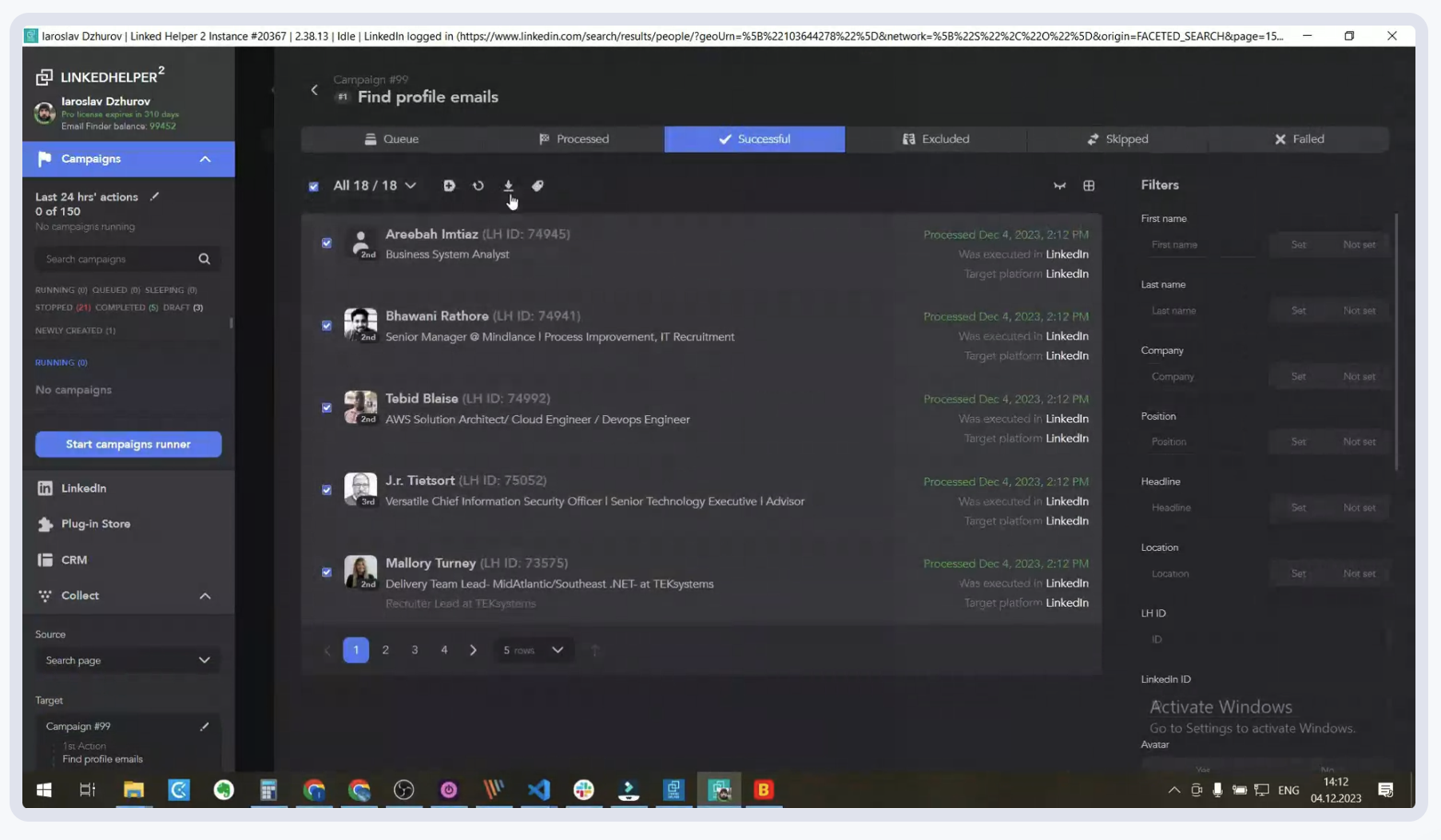 Linked Helper desktop app