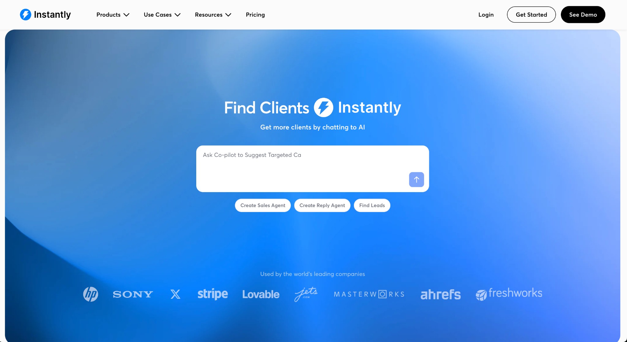 Instantly.ai 2026: Find Clients Instantly with AI chat interface